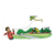 Boy Flying Kite Color PDF