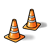 Traffic Cones Color PNG
