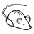 Toy Mouse Line PNG