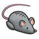 Toy Mouse with pink tail