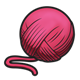 Ball of Yarn hot pink