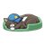 Sleeping Cat Color PNG