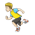Sprinting Boy Color PNG