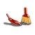 Hand Broom and Dustpan Color PNG