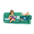 Girl Reading to Cat Color PNG