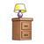 Purple Lamp on End Table Color PDF