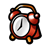 Red Alarm Clock Color PNG
