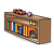 Bookshelf Color PNG