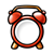 Red Alarm Clock Color PNG