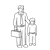 Father and Son Line PNG