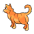 Standing Cat Color PNG