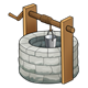 Stone Well with Bucket 