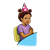 Birthday Girl Color PNG