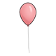 Pink Balloon on a string