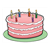 Pink Birthday Cake Color PDF