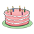 Pink Birthday Cake Color PNG