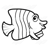 Yellow-Black Striped Fish
