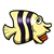 Yellow-Black Striped Fish Color PDF