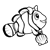 Clownfish Line PNG