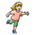 Running Girl Color PDF
