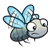Worried Fly Color PNG