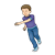Running Boy Color PNG
