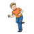 Boy on the Run Color PNG
