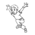 Jumping Boy Line PNG