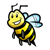 Bee 2 Color PNG
