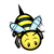Bee 5 Color PNG
