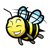 Bee 6 Color PNG