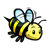 Bee 7 Color PNG