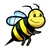 Bee 9 Color PNG