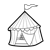 Striped Carnival Tent Line PNG
