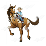 Boy Riding Horse
