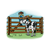 Children Feeding Cow Color PNG