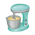 Mixer with Batter in Bowl Color PDF