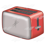 Red and Gray Toaster