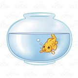 Goldfish in Fishbowl