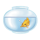 Goldfish in Fishbowl 