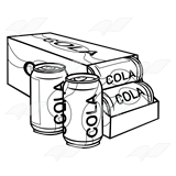 Open Case of Cola
