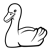 White Duck Line PNG