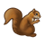Brown Squirrel Color PNG