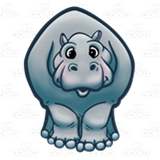 Gray Hippopotamus