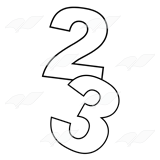 Numbers 2 and 3