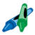 Blue and Green Crayons Color PNG
