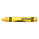 Crayon with Label Yellow