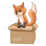 Orange Fox in a Box