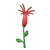 One Red Flower Color PNG
