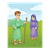 Bible Times Boy and Girl Color PNG